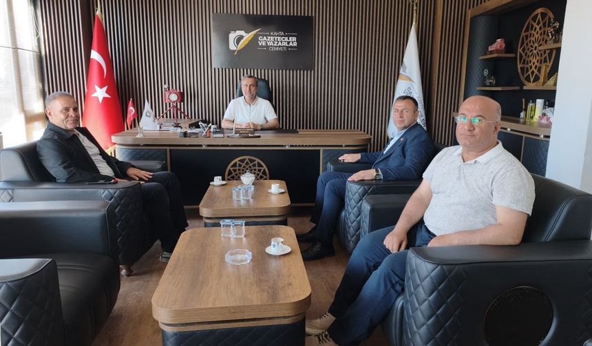MHP Kahta Teşkilatından Gazeteciler Cemiyetine Ziyaret
