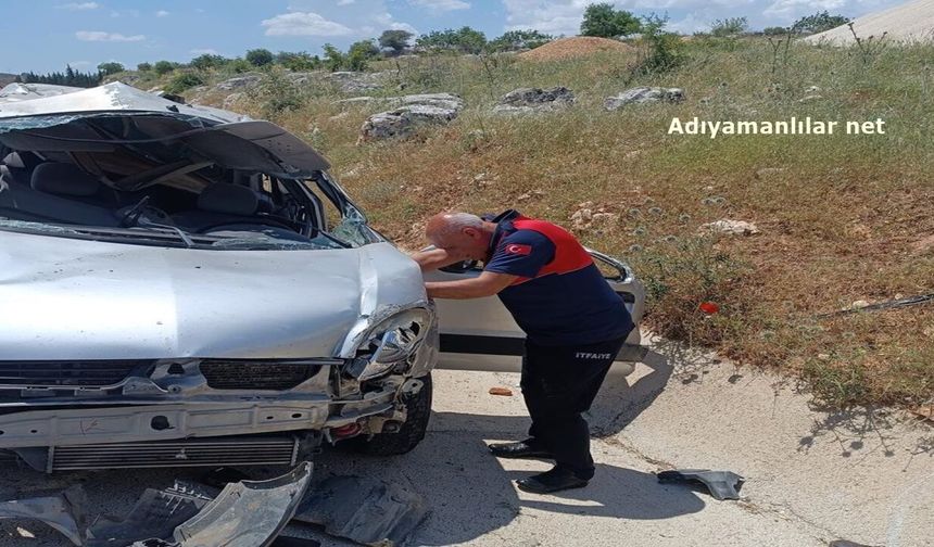 Sugözü Köyü mevkiinde bir araç takla attı: 1 ölü, 1 yaralı