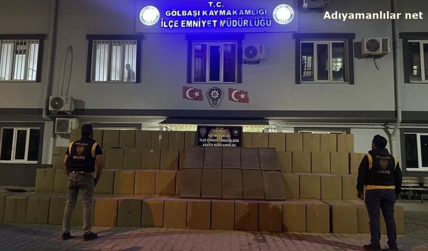 Gölbaşı'da 5,5 milyon adet bandrolsüz sigara ele geçirildi