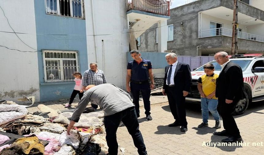 Başkan Hallaç'tan Yangın Mağduru Aileye Destek