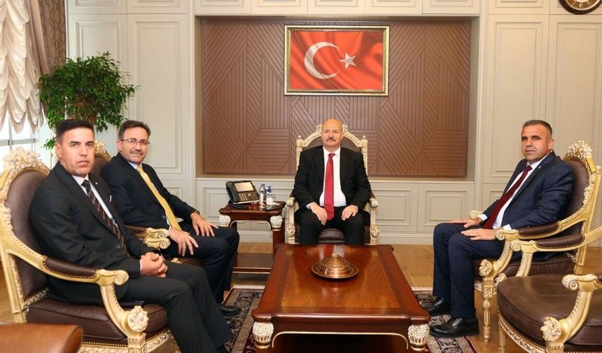 Sincik Belediye Başkanı Korkut'tan Vali Küçük'e hayırlı olsun ziyareti