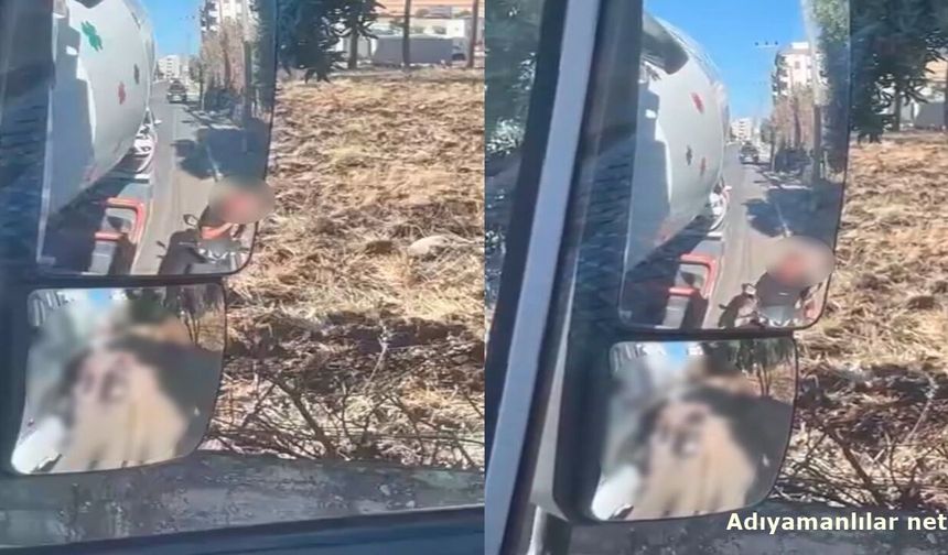 Trafikte Tepki Çeken Görüntü Kameraya Yansıdı