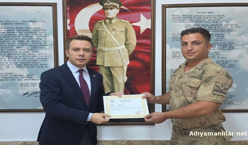 29 Jandarma Personeline Başarı Belgesi Verildi
