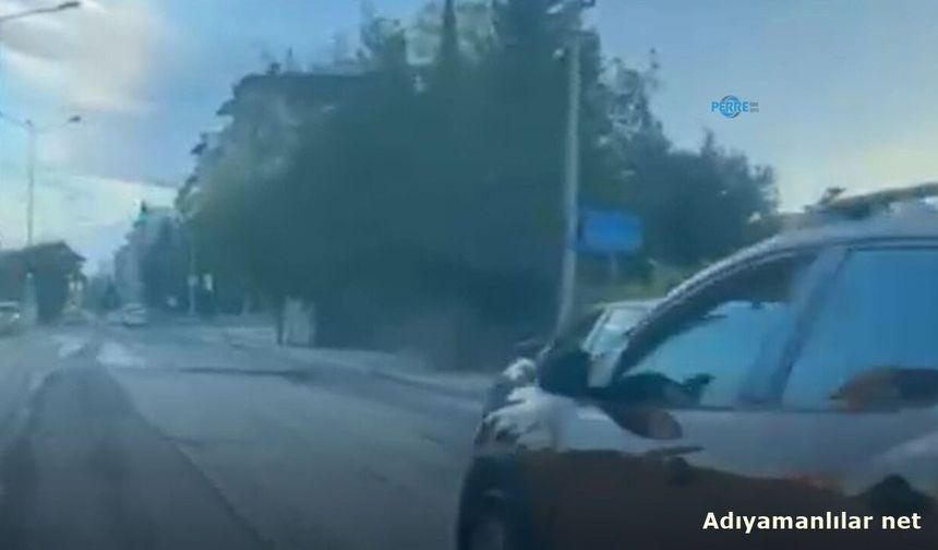 Adıyaman'da Trafikte Tehlikeli Makas Kameraya Yansıdı