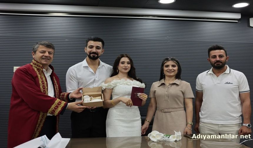 Adıyaman'da 6 Ayda 837 Çift Dünya Evine Girdi
