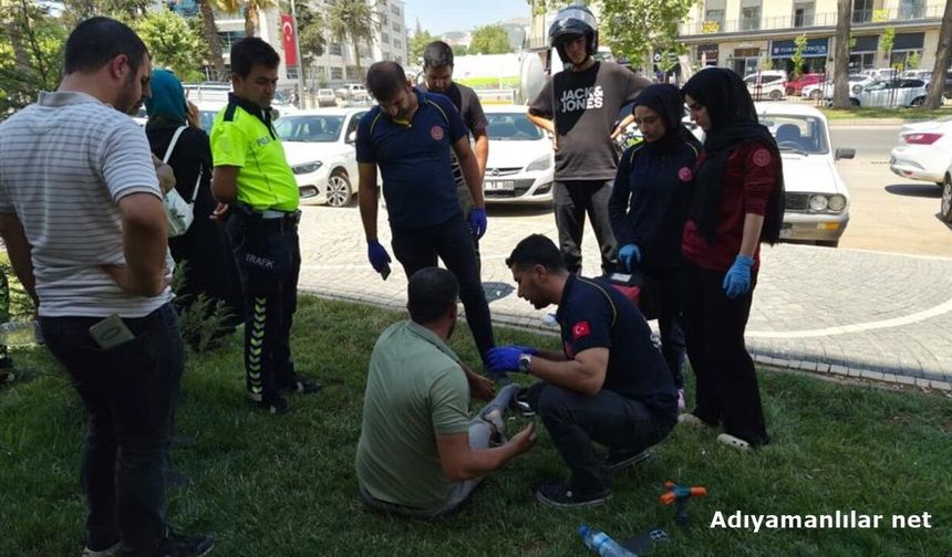 Adıyaman'da Motosiklet Kazasında 1 Kişi Yaralandı
