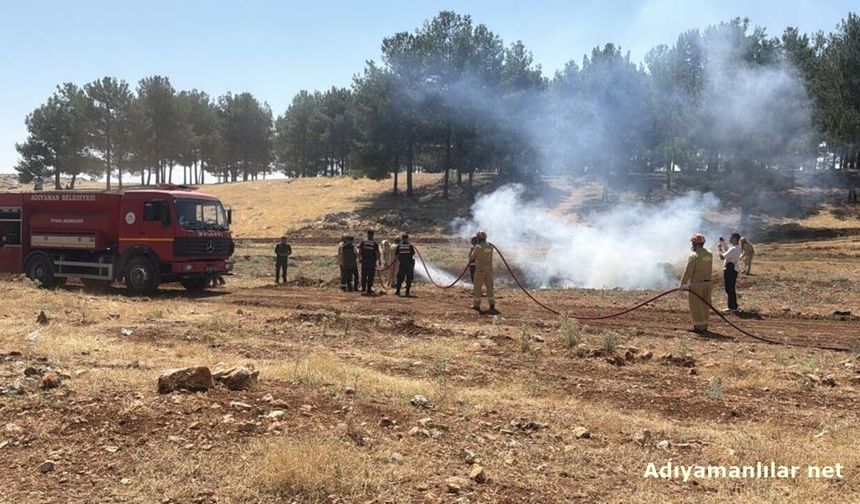 Adıyaman'da Orman Yangını Tatbikatı Gerçeğini Aratmadı