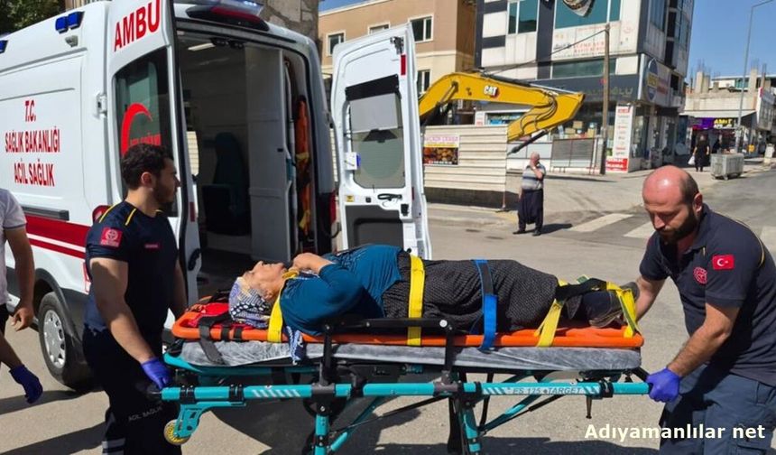 Adıyaman'da Otomobilin Çarptığı Kadın Yaralandı