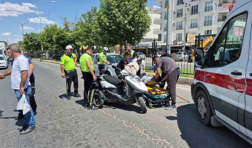 Adıyaman'da otomobille motosiklet çarpıştı: 1 yaralı