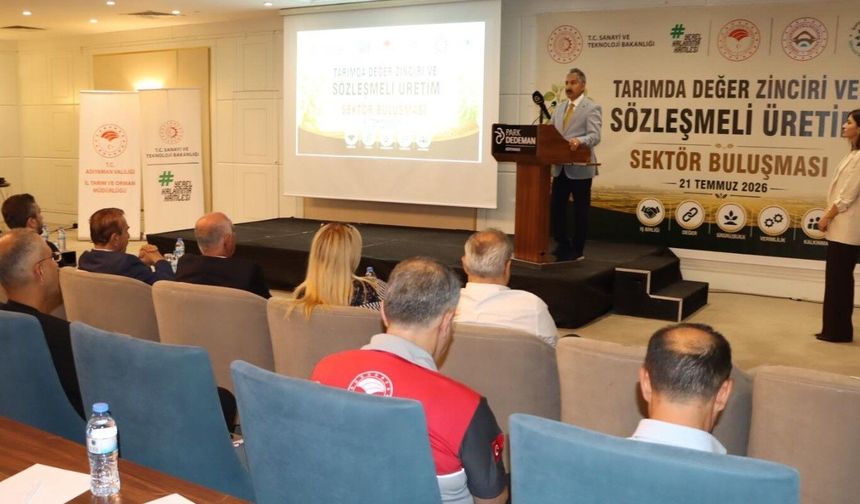 Adıyaman'da Tarımda Güç Birliği Toplantısı