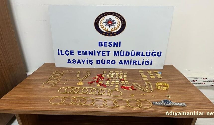 Besni'de Bulduğu Altın Dolu Çantayı Polise Verdi
