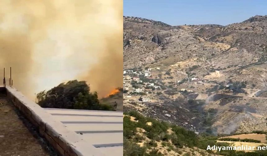 Eski Kahta Kalesi Yakınındaki Yangın Söndürüldü