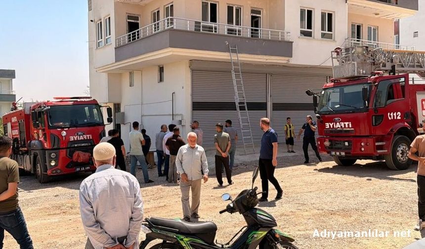 Kahta'da İşçilerin Kaldığı Evde Yangın
