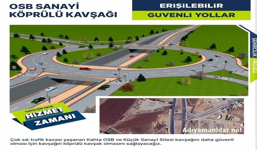 Kahta'da Köprülü Kavşak Beklentisi Devam Ediyor