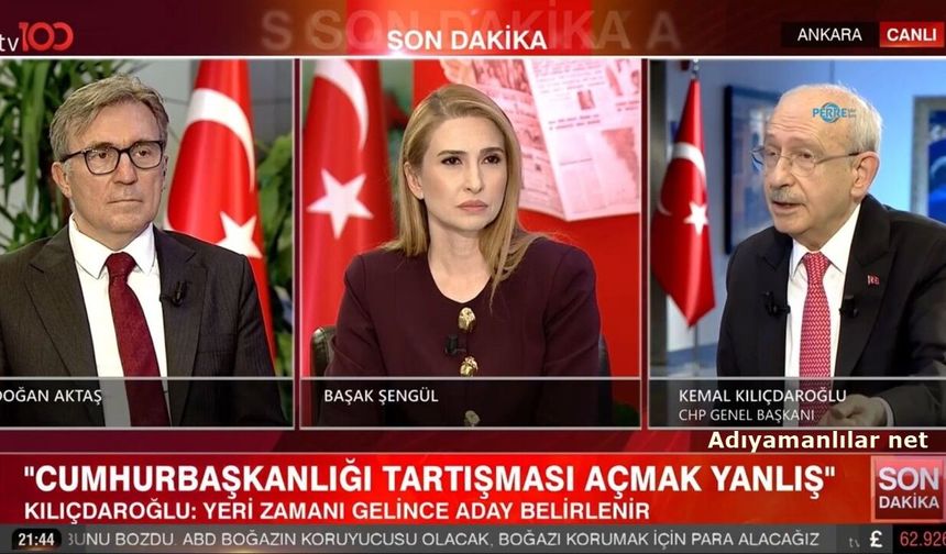 Kılıçdaroğlu CHP'nin Bölünmesi Erdoğan'ın İşine Yarar