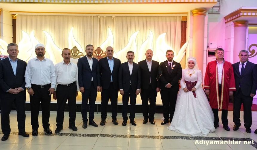 Adıyaman Protokolü Taş Ve Demiralp Düğününde Buluştu