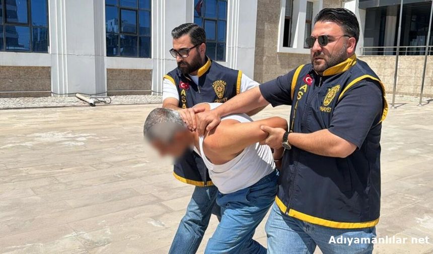 Adıyaman'da Komşusunu Öldüren Şüpheli Adliyeye Sevk Edildi