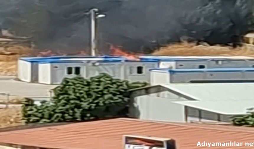 Adıyaman'da Kopan Elektrik Teli Yangına Neden Oldu