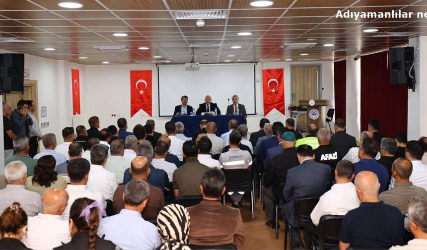 Adıyaman'da Mahallelerin Güvenlik Sorunları Görüşüldü