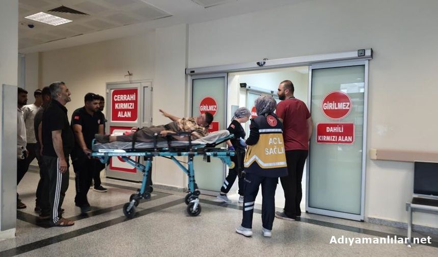 Adıyaman'da Merdivenlerden Yuvarlanan Kişi Yaralandı