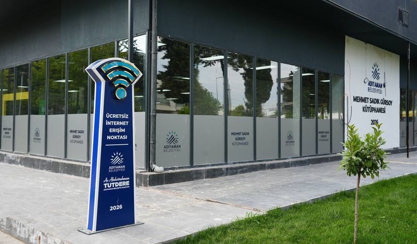 Adıyaman'da 8 noktada ücretsiz internet hizmeti başladı