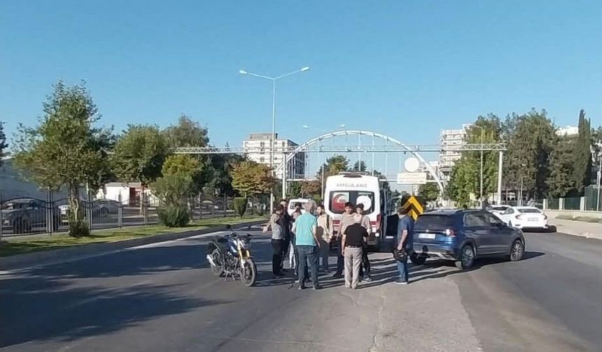 Adıyaman'da otomobil ile motosiklet çarpıştı: 1 yaralı