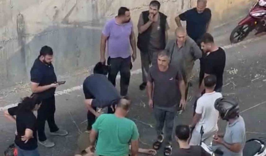 Motosikletletten fırlayarak alt geçide düştü