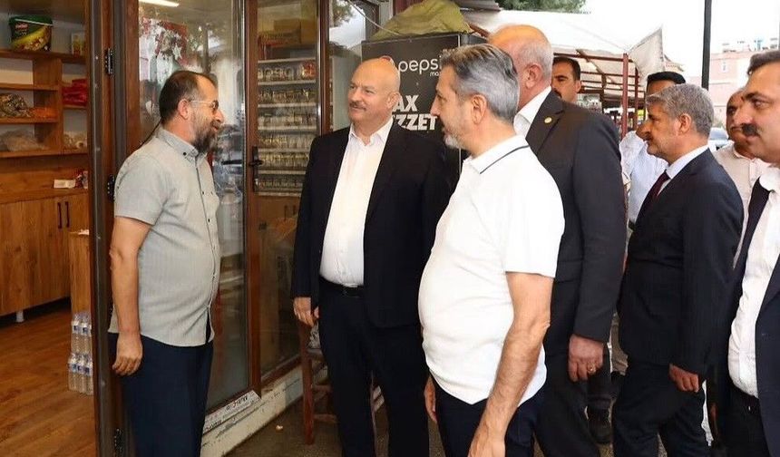 Vali Abdullah Küçük, Besni'de esnafın talep ve önerilerini dinledi