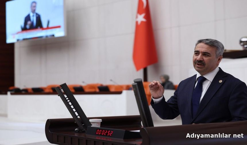Alkayış TBMM'de Adıyaman'daki İhya Sürecini Anlattı