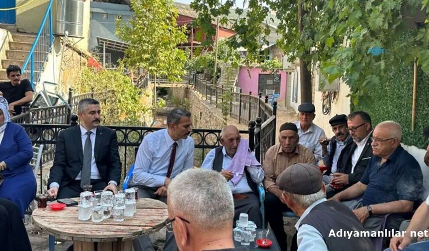 MHP Heyeti Gerger'in Köylerinde Vatandaşlarla Buluştu