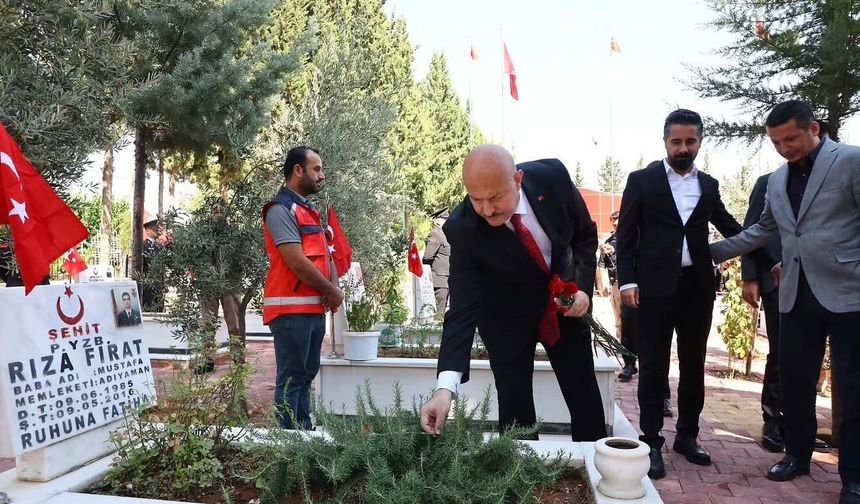 Adıyaman'da 19 Eylül Gaziler Günü'nde şehitler anıldı