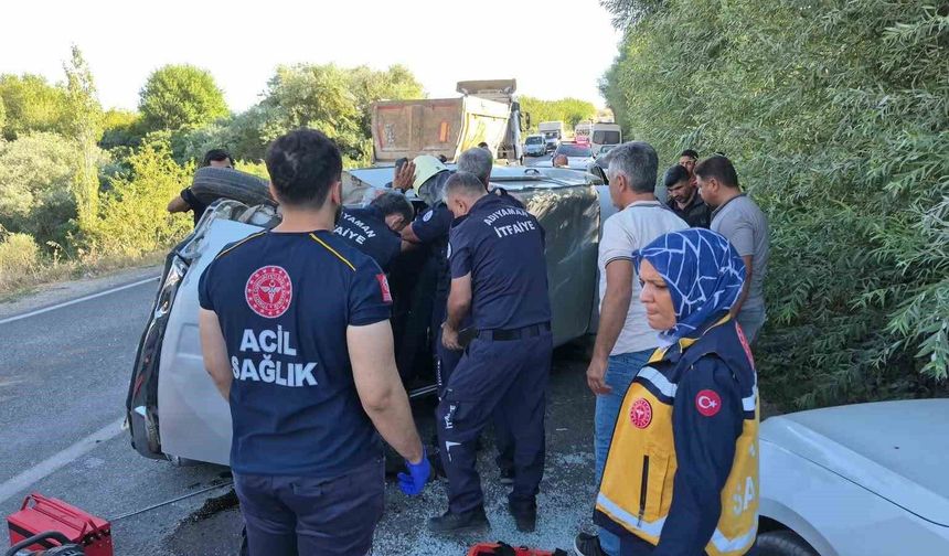 Adıyaman’da iki otomobil çarpıştı: 2 yaralı