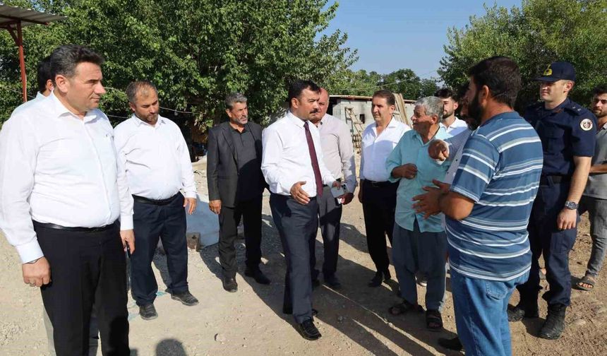 Kaymakam Soysal köylerde incelemelerde bulundu