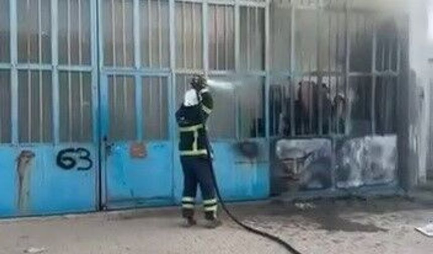 Marangozlar Sanayi Bölgesinde iş yerinde yangın