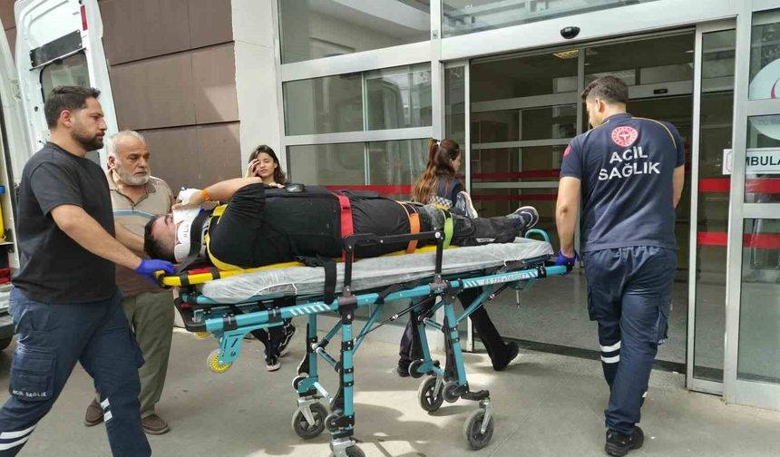 Motosiklet devrilerek sürüklendi: 1 yaralı