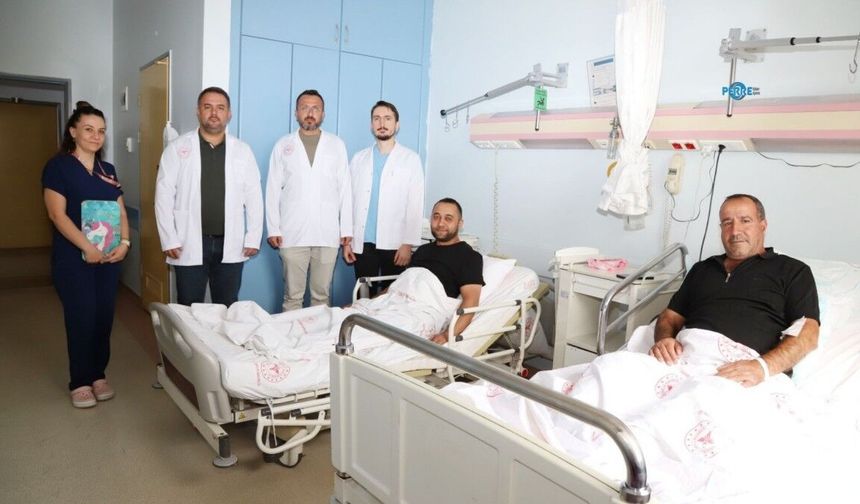 Kahta'ya Van'dan  varis tedavisi için gelen hasta taburcu oldular