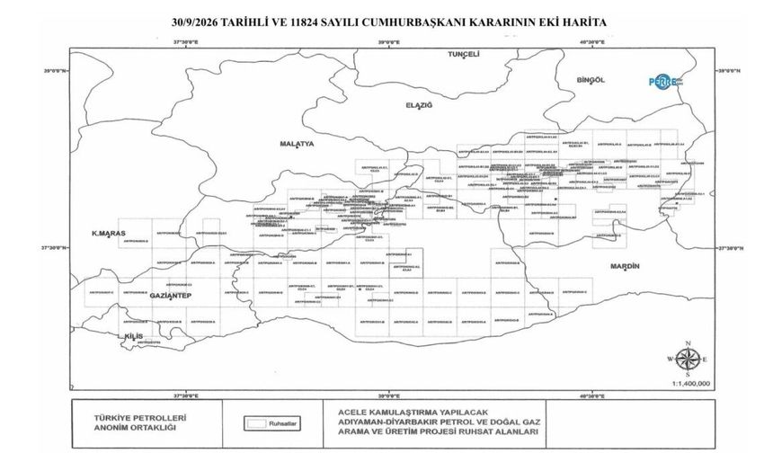 Adıyaman-Diyarbakır petrol ve doğal gaz projesi için kamulaştırma kararı alındı