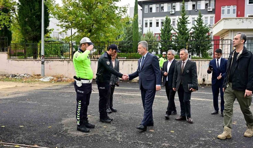 Adıyaman'da okul güvenliği için polis denetimi