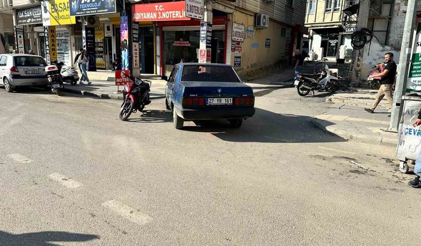 Adıyaman'da otomobilin çarptığı yaya yaralandı