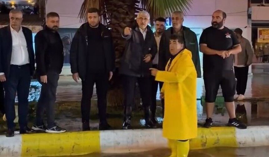 Kahta'da şiddetli sağanak hayatı olumsuz etkiledi