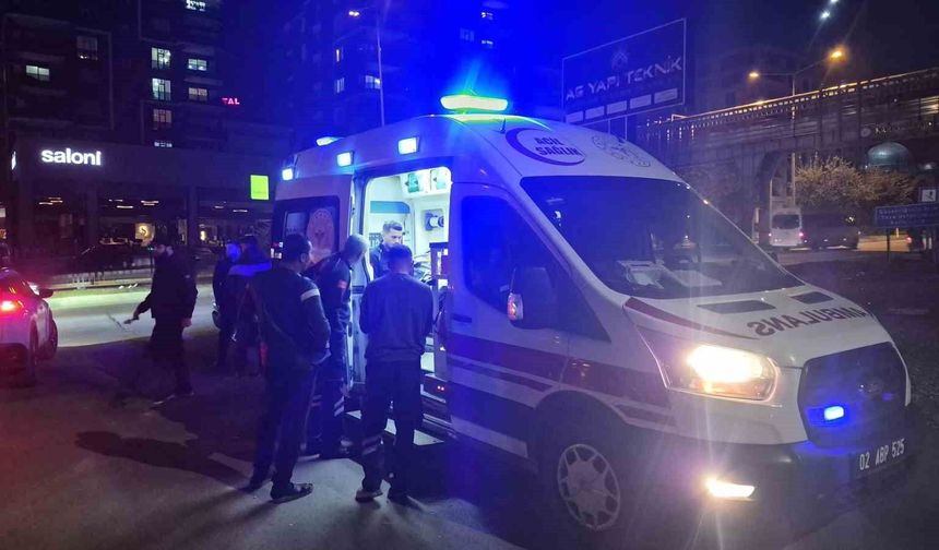Otomobil ile motosiklet çarpıştı: 1 yaralı