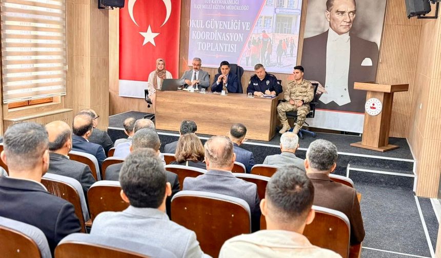 Tut'ta okul güvenliği toplantısı gerçekleştirildi