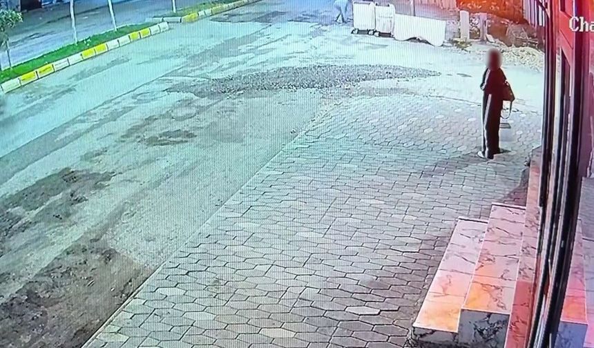 Vicdanları sızlatan anlar kamerada: Yemek yiyen kediye taşla vurdu