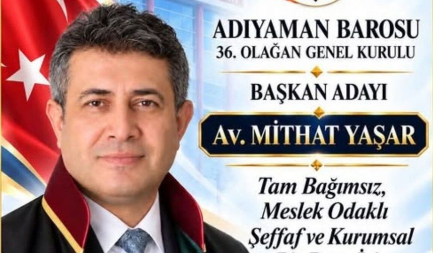 Yeni Baro Başkanı Yaşar: "Başarımı üç kızıma ve merhum Nazım Pektaş'a ithaf ediyorum"